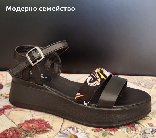 Дамски летни сандали -естествена кожа ,Български 