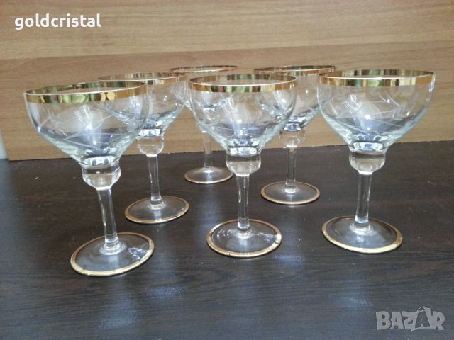 Ретро кристални чаши , снимка 6 - Антикварни и старинни предмети - 45906266