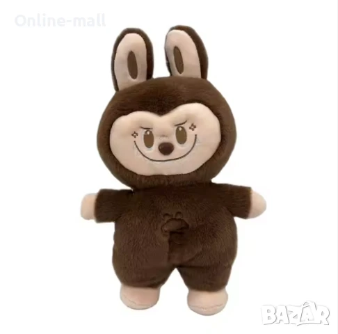 Интерактивна Дишаща плюшена играчка Лабубу 40см музикална, със светлина, снимка 4 - Плюшени играчки - 51214593