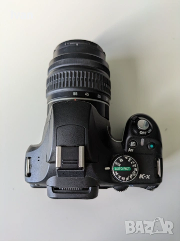 Pentax K-X 12.4MP цифров SLR фотоапарат SMC Pentax DAL 1:3.5-5.6 18-55mm AL обектив пъллен комплект, снимка 4 - Фотоапарати - 53745349