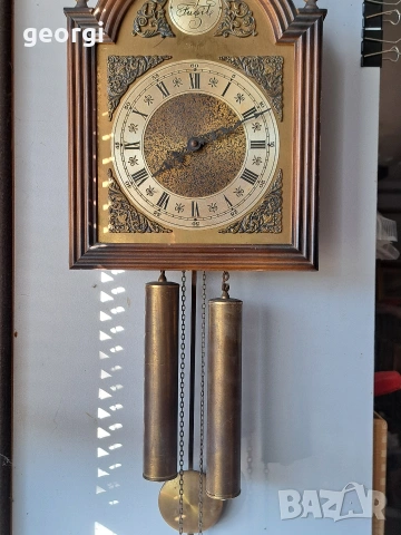 немски стенен часовник с махало 32/1, снимка 6 - Стенни часовници - 53072434