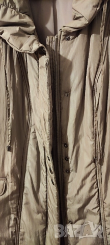 🧥 Дамско дълго шушляково яке със стилна голяма яка, сиво-кафяво, елегантно и различно, хамелеон|2XL, снимка 3 - Якета - 52472866