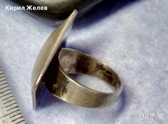 СТИЛЕН ВИНТИДЖ АРТ ДИЗАЙН СРЕБЪРЕН ПРЪСТЕН СРЕБРО 925 ДИЗАЙНЕРСКА РЪЧНА ИЗРАБОТКА 41084, снимка 5 - Пръстени - 50421517