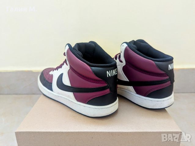 Nike Court Vision Mid, снимка 3 - Кецове - 46646989