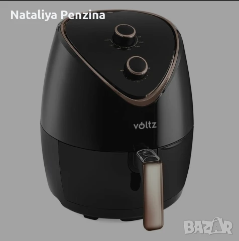 Фритюрник с горещ въздух Voltz V51980I, 1400W, 4.5 l, 80-200 C, Таймер