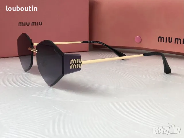 Miu 2025 дамски слънчеви очила осмоъгълник ромб 3 цвята, снимка 11 - Слънчеви и диоптрични очила - 49701623