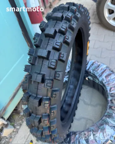 мотокрос гума hard 110/90/19 mx3.1 червена линия 059, снимка 1