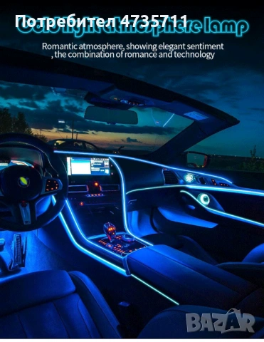 Автомобилна светеща лента, ел. проводник, снимка 4 - Части - 54089302