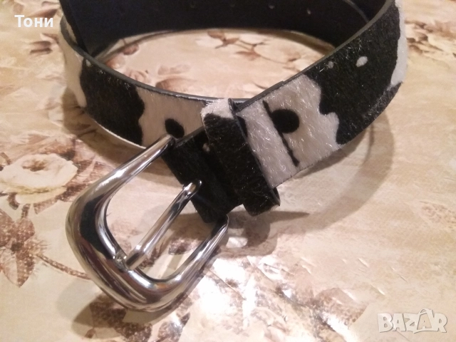 BERSHKA Нов Зебров Дамски Кожен Колан 95см , снимка 13 - Колани - 52656948