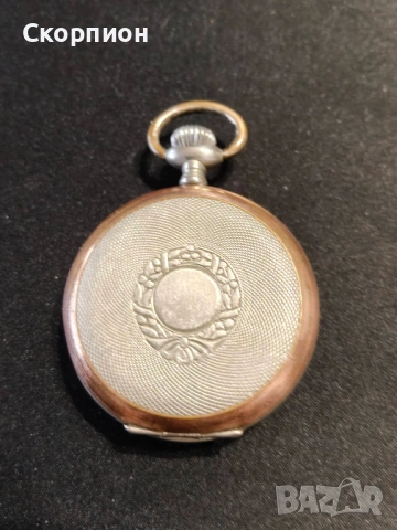 Джобен часовник - JUNGHANS - ГЕРМАНИЯ - ПРОМОЦИЯ с посребрени капаци позлата., снимка 3 - Джобни - 48361755