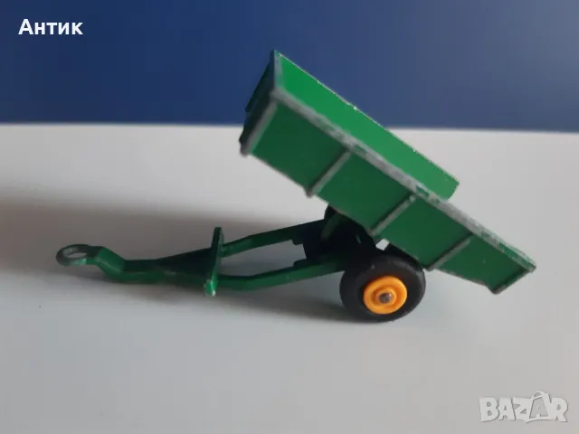 Стара Метална Количка MatchBox Ford Tractor със Ремарке 1967 год., снимка 5 - Колекции - 49275317