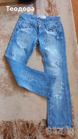 Уникален модел с бродерия, снимка 4 - Дънки - 49254426