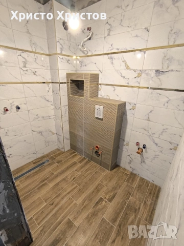 Лепене на плочки • ВиК • Ел • Цялостен ремонт – Варна, снимка 5 - Ремонти на баня - 48917149