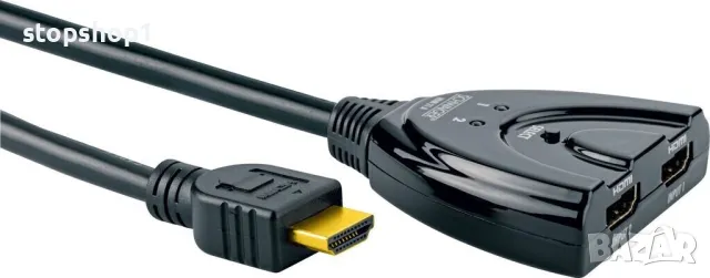 Schwaiger HDMI превключвател 2 в 1 , снимка 2 - Приемници и антени - 47423670