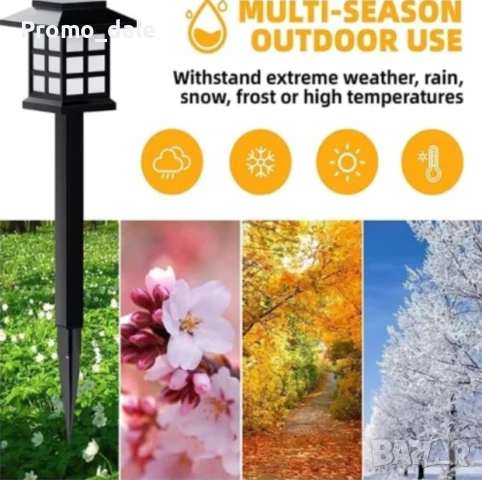 Комплект от 6 броя външна соларна лампа тип къщичка ( ретро фенер ), снимка 7 - Други - 51239419