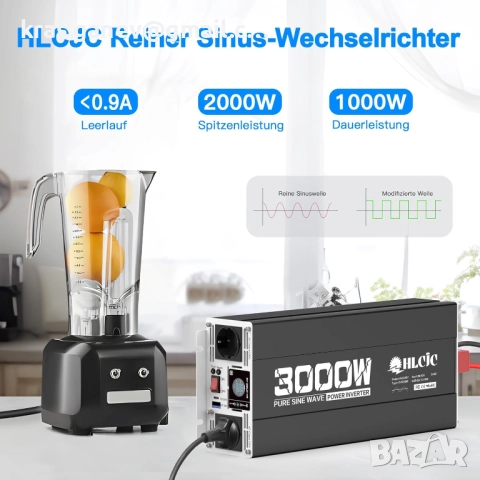 Преобразувател на напрежение 3000 W/6000 W чиста синусоида, снимка 4 - Друга електроника - 52588083