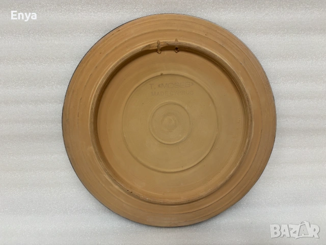 Керамична чиния за стена от Кипър, снимка 2 - Декорация за дома - 53691220