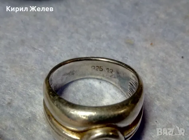 РАЗКОШЕН СКЪПОЦЕНЕН СРЕБЪРЕН ПРЪСТЕН СРЕБРО 925 с ЮВЕЛИРНО ФАСЕТИРАН МОЙСАНИТ 48602, снимка 12 - Пръстени - 49917326