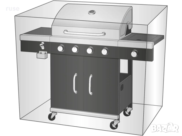 НОВИ! Покривало за барбекю 144 х 112 х 60 см, снимка 4 - Барбекюта - 51694241