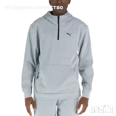 Мъжко спортно горнище PUMA Rad/Cal Half-Zip Hoodie Grey, снимка 1 - Спортни дрехи, екипи - 46942801