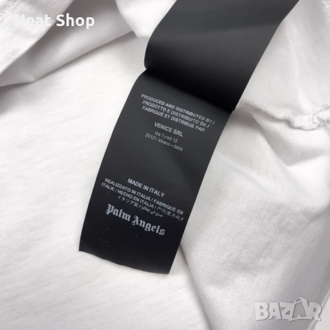 Мъжка тениска Palm Angels Logo Cotton T-Shirt, снимка 5 - Тениски - 50895150