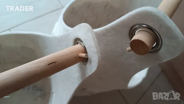 кошници кошове от тъкан филц текстил плетени дървени дръжки за дрехи играчки инвентар вещи, снимка 5 - Други - 44683262