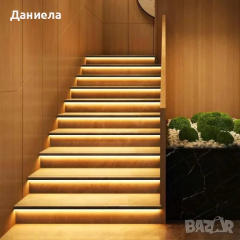 Интелигентен LED контролер със сензор за движение за стълби, 32 канала, 12/24V, снимка 7 - Лед осветление - 50680903