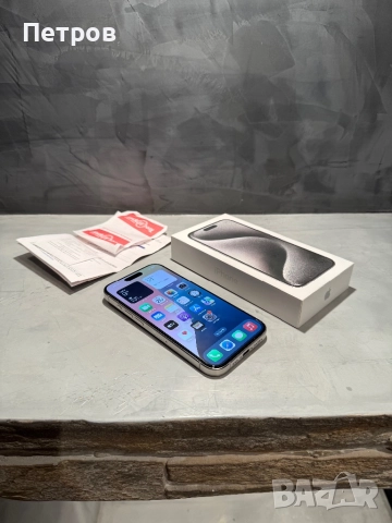 КАТО ЧИСТО НОВ Iphone 15 Pro + гаранция, снимка 7 - Apple iPhone - 52486138