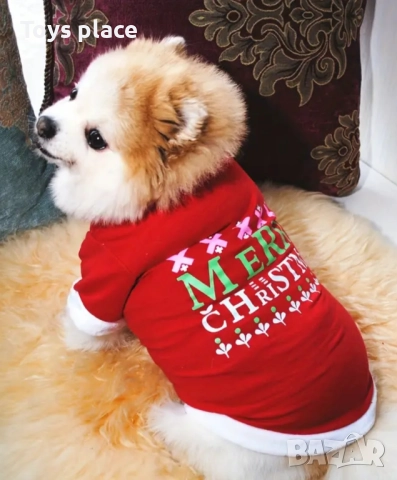 Нова коледна блузка за куче, коледна дрешка за кученце, снимка 4 - За кучета - 52266688