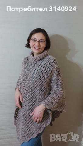 Дамско пончо, снимка 3 - Якета - 53798175