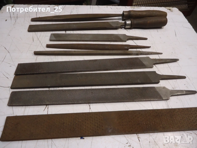 9 бр. шлосерски пили, снимка 8 - Други инструменти - 53117128