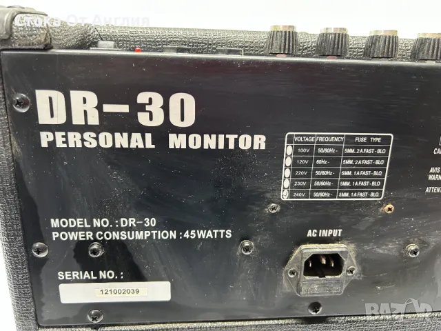 Усилвател за барабани - SubZero DR-30, снимка 6 - Ресийвъри, усилватели, смесителни пултове - 49791449