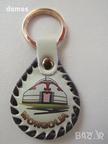 Автентичен кожен ключодържател от Монголия-серия