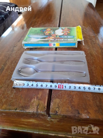 Стари детски прибори за хранене, снимка 6 - Други ценни предмети - 53443834