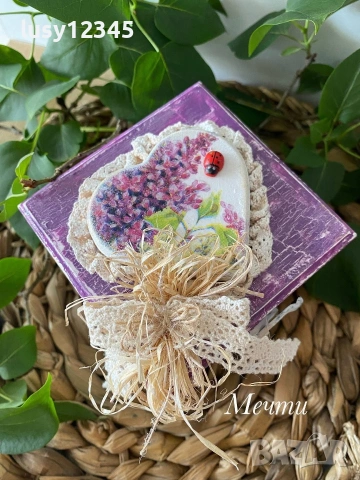 Кутия-С аромат на люляк!, снимка 3 - Декорация за дома - 44794256