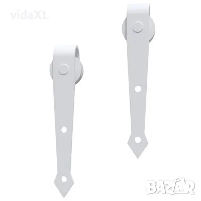 vidaXL Механизъм за плъзгаща се врата, 183 см, стомана, бял（SKU:151709）, снимка 4 - Други - 49139992