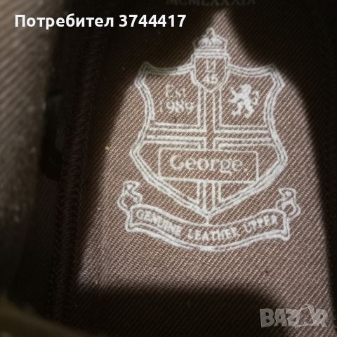 Чисто нови естествена кожа, оригинални Английски Марка "® George" мъжки обувки тип мокасини , снимка 8 - Мокасини - 46503208