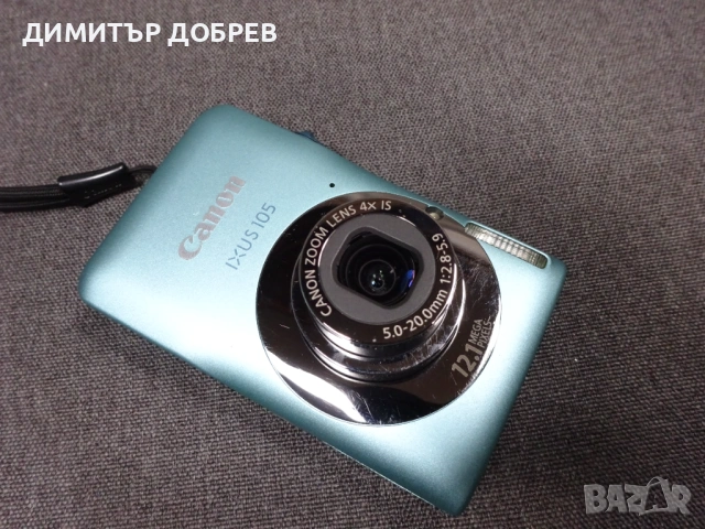 ЦИФРОВ ФОТОАПАРАТ CANON IXUS 105 12,1MP DIGITAL CAMERA, снимка 6 - Фотоапарати - 53946579