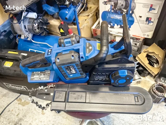 Продавам акумулаторна резачка Scheppach BCHS350-20Li PROS DUO и Schepp, снимка 5 - Градинска техника - 53850893
