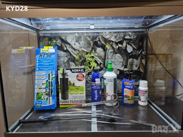 Продавам 60 литра аквариум, снимка 3 - Аквариуми - 54091938