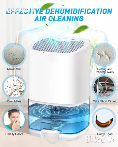 НОВ влагоабсорбатор / влагоуловител 1 литър humpun H2102 автоматичен с таймер, снимка 7 - Влагоабсорбатори и влагоуловители - 50529464