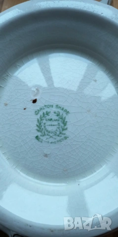 Антикварен порцеланов супник с капак - Чехословакия 1920-1930г., снимка 12 - Антикварни и старинни предмети - 53757876