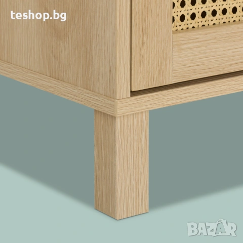 Шкаф за телевизор с 2 врати и рафтове за съхранение Relaxdays немско производство, снимка 6 - Шкафове - 53755996