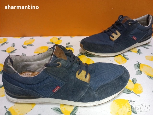 Levis N 46 кожени сникърси , снимка 9 - Маратонки - 53469252
