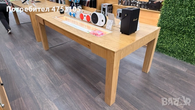 оборудване за магазин висококочествени мострени етажерки маси и бюро , снимка 15 - Етажерки - 53800931