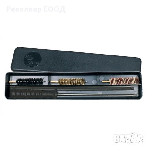 Стоманен шомпол Megaline - комплект с три четки и масльонка - кал. 7 мм, снимка 1 - Оборудване и аксесоари за оръжия - 45337456