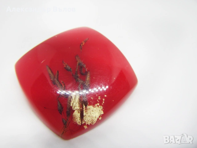 Стара Брошка HORN Австрия Ръчнонаправена Смола, снимка 9 - Колекции - 53069844