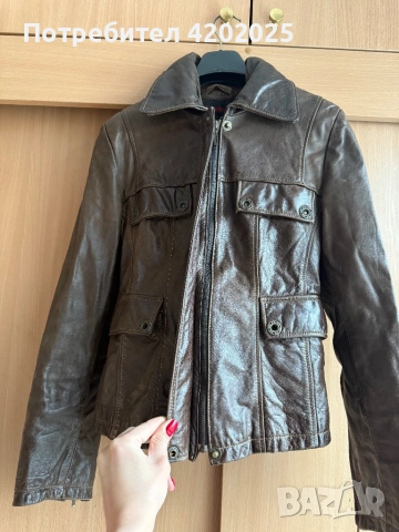 Уникално кожено яке Guess 100% естествена кожа, снимка 4 - Якета - 54272689