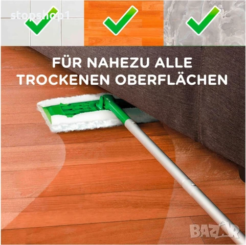 Swiffer Floor Mop 3D Clean Dry Подови кърпи, пълнител, пакет от 14, абсорбира повече прах от обикнов, снимка 5 - Мопове, кофи, четки и метли - 50850382