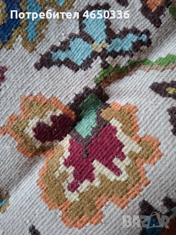 Колекционерски котленски килими датиран 1965-67 г. С голям размер 4.00х3.00 метра, флорални мотиви, снимка 8 - Килими - 52405667